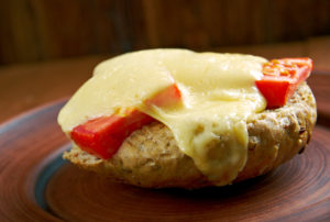 Welsh Rabbit with cheese and bread